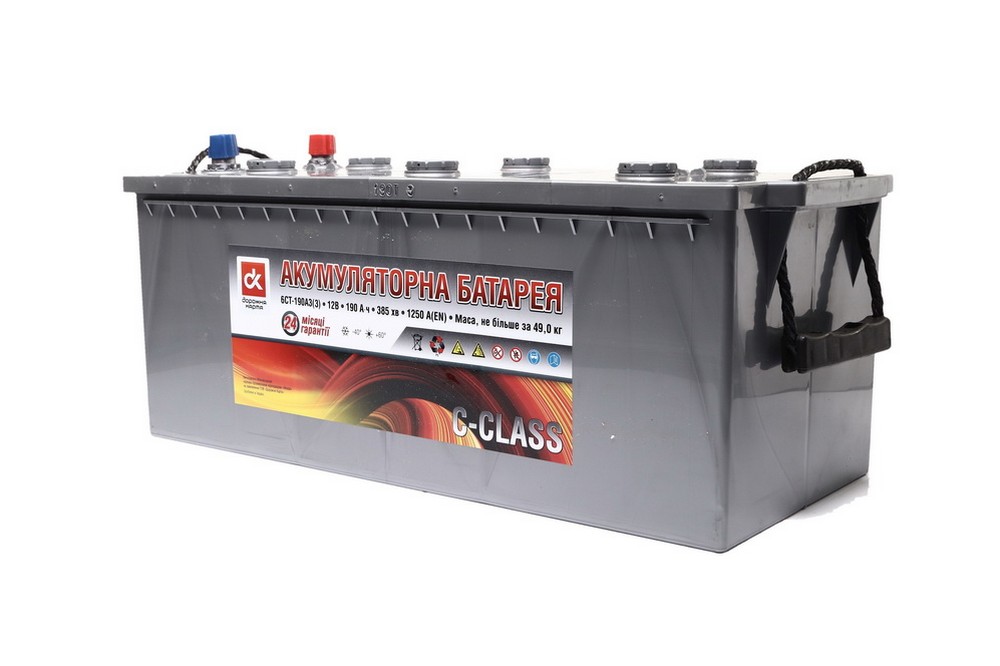 Акумулятор 190Ah-12v C-CLASS ДОРОЖНЯ КАРТА (513х223х217), L,EN1250